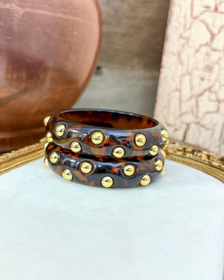 Cuff It Bangle Bracelet, Brown