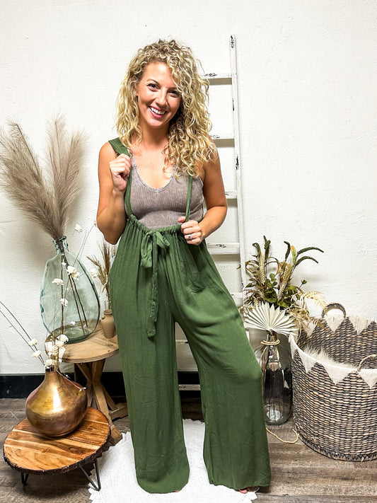 First Look Jumpsuit, Olive