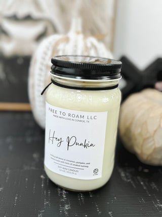 Soy Candle, Hey Punkin - 16oz.