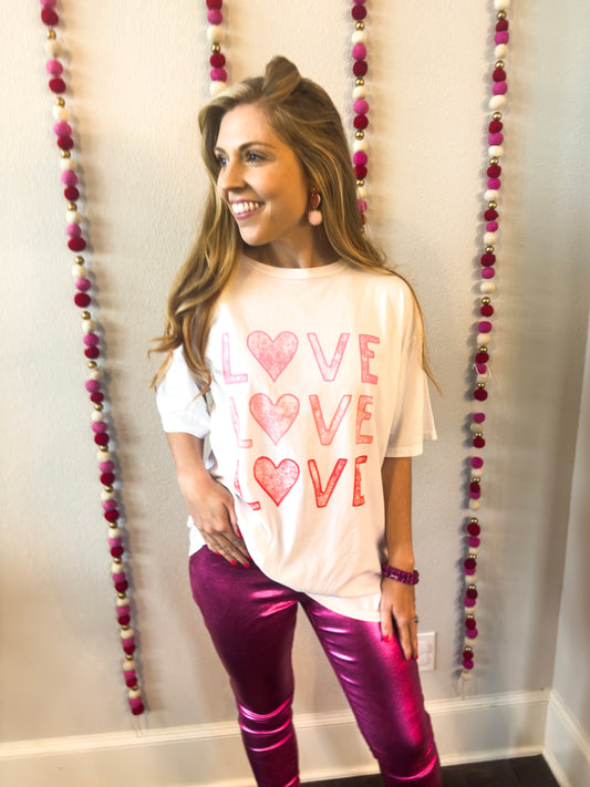 All the Love Tee, White
