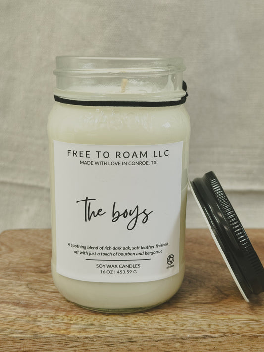 Soy Candle, The Boys - 16oz.