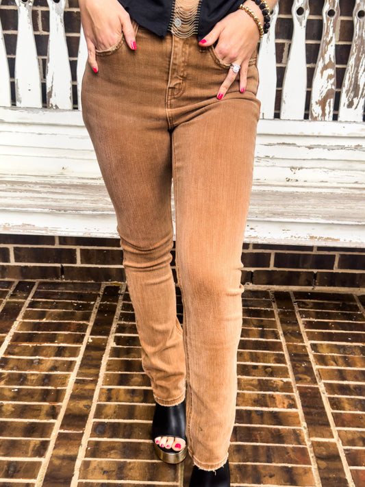 The Parker Straight Jean, Brown FM