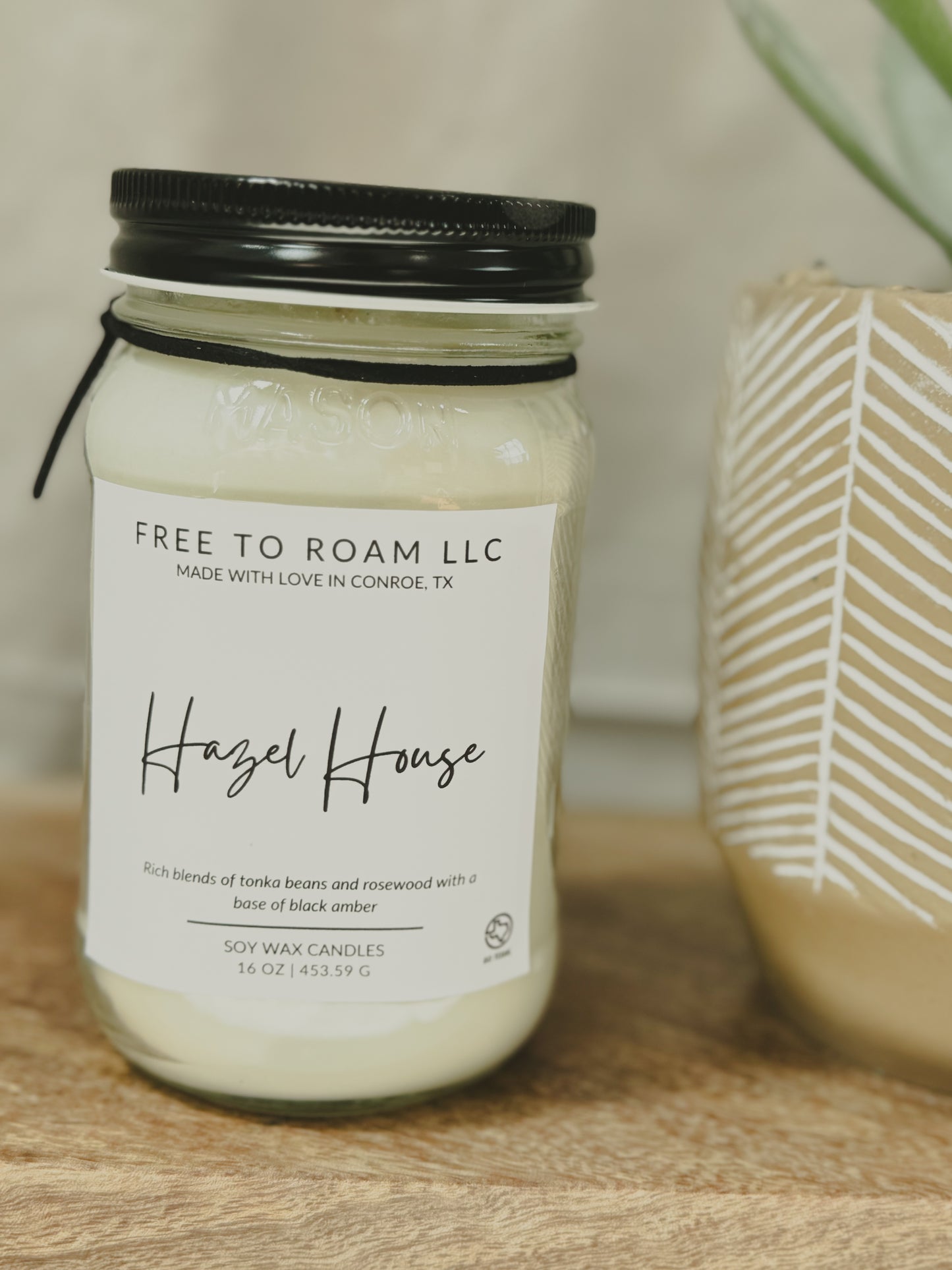 Soy Candle, Hazel House - 16oz.