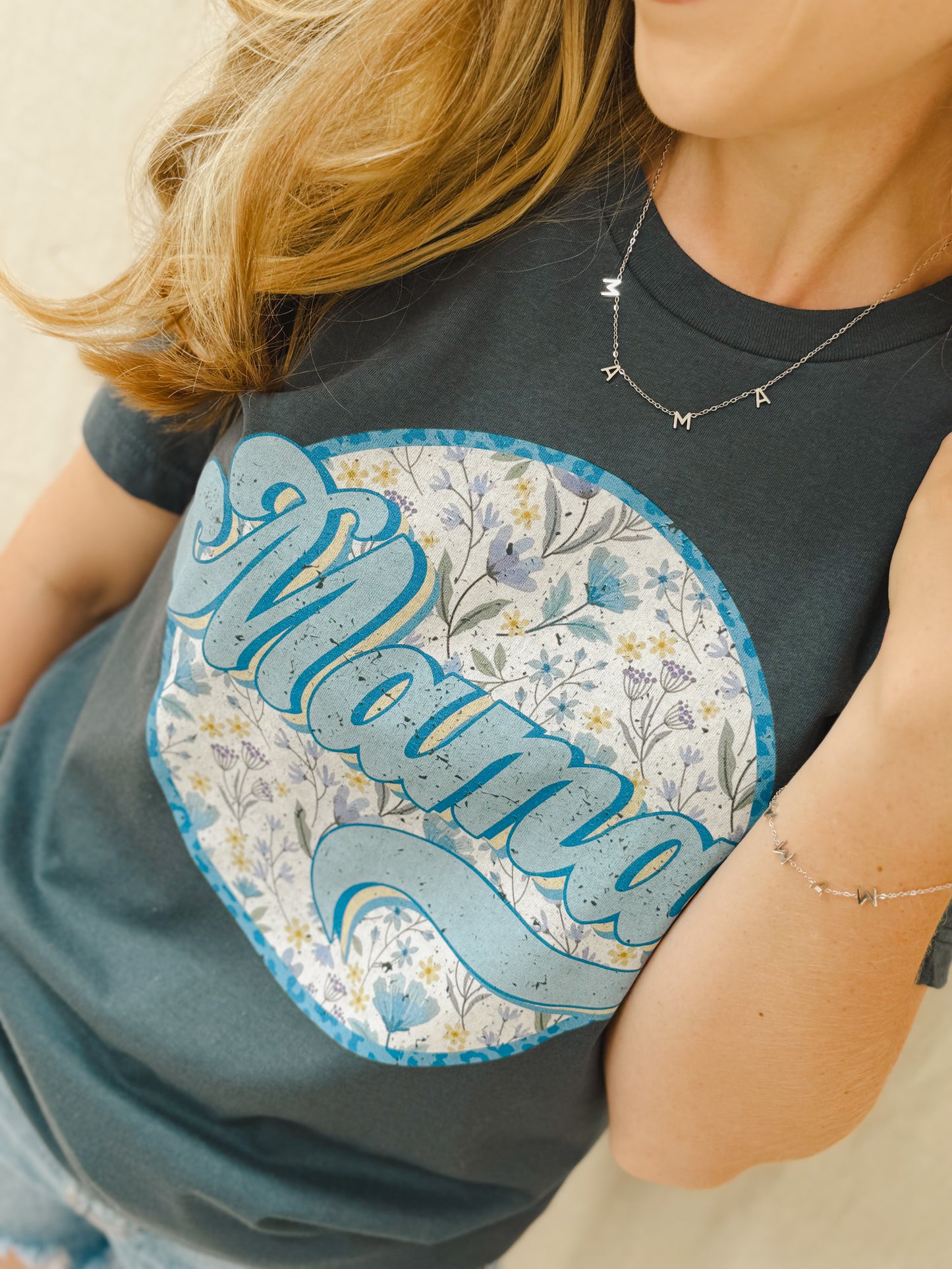 Sweet Mama Graphic Tee, Blue