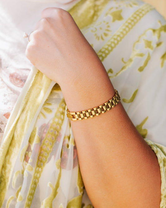 Chain Link Bracelet, Gold