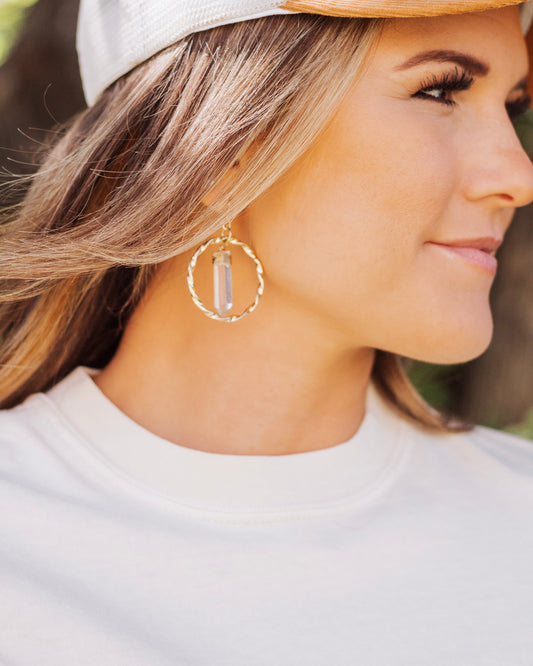 Wander On Earrings, Gold