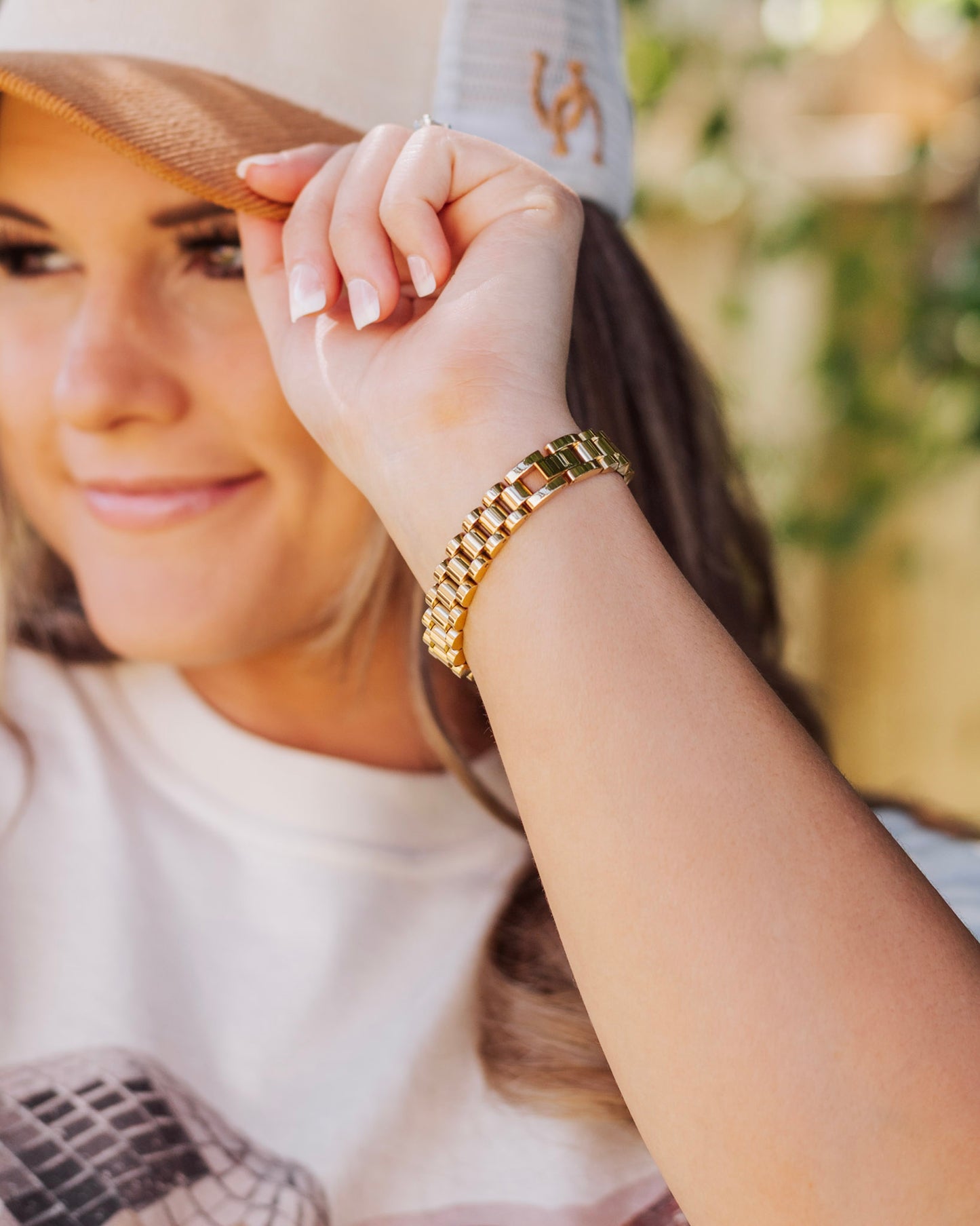 Chain Link Bracelet, Gold