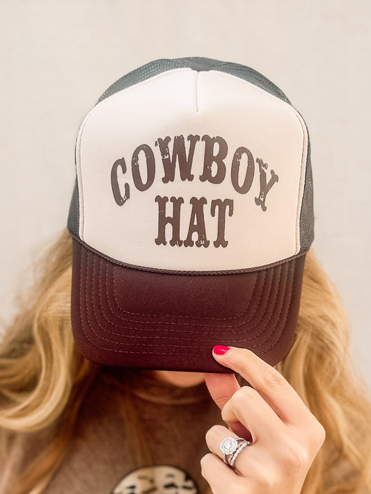 My Cowboy Trucker Hat, Brown