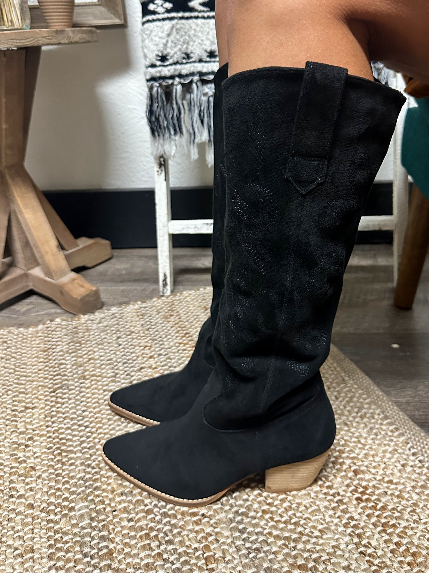 The Hazel Western Boot, Black