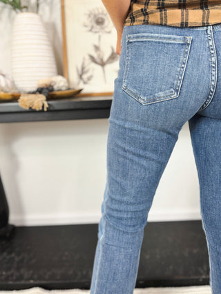 The Henderson High Rise Straight Jeans, Medium Artemis