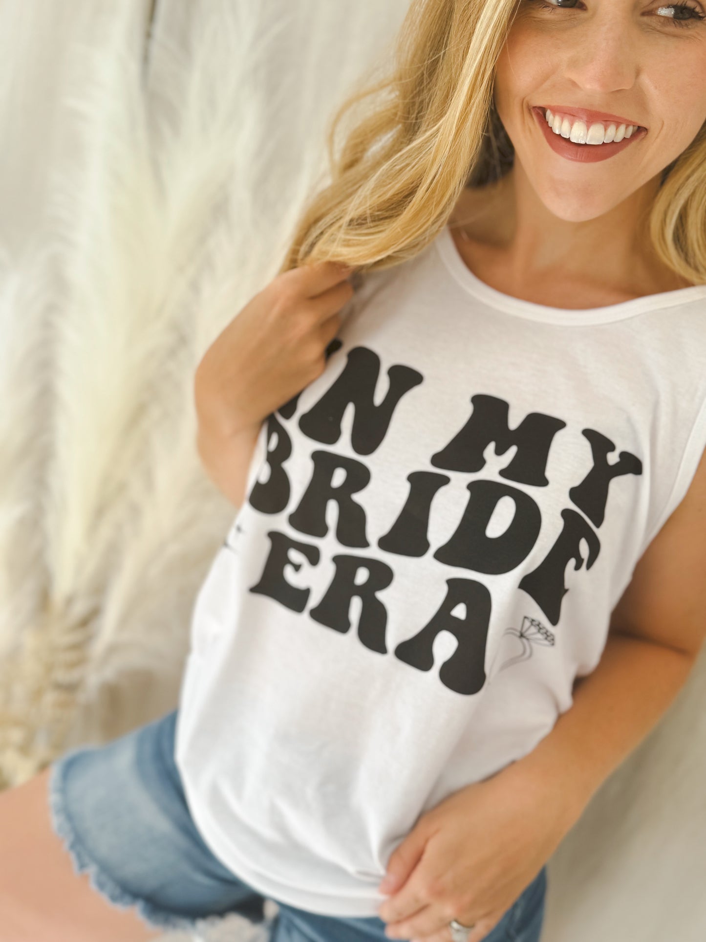 Bride Era Graphic Tank, White