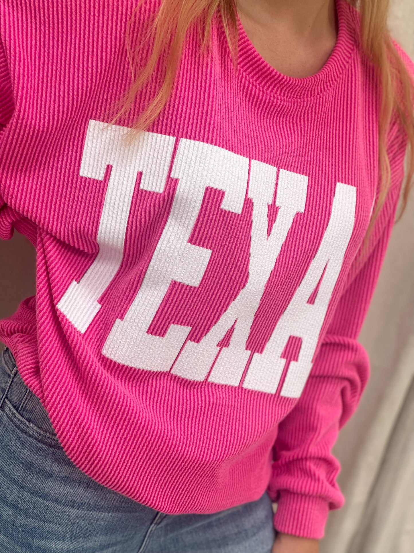 Big Tex Oversized Top, Pink