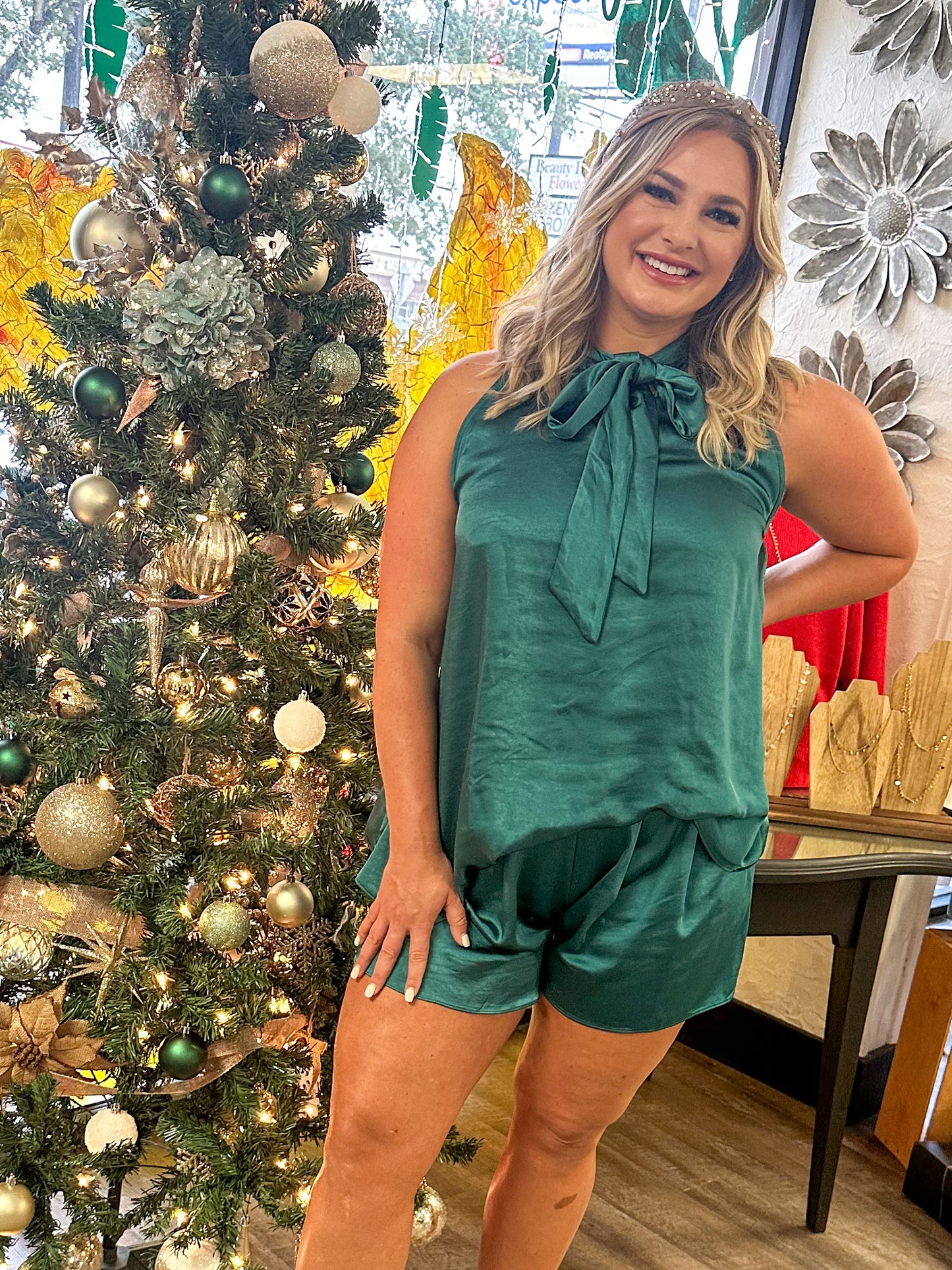 Party Vibes Short Set, Green