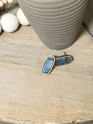 Day Date Stud, Labradorite
