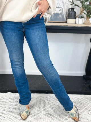 The Asher High Rise Bootcut Jean, Med Lovervet