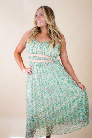 In Time Midi Dress, Green