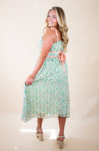 In Time Midi Dress, Green