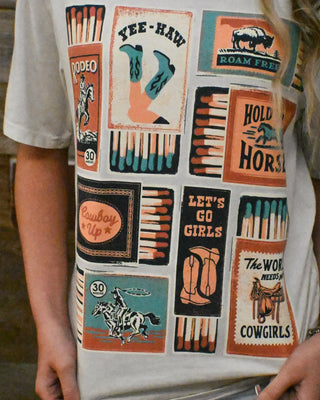 It's A Match Graphic Tee, White