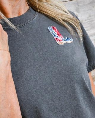 Keep On Going Graphic Tee, Gray