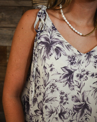 Lakeside Style Tank Top, Cream