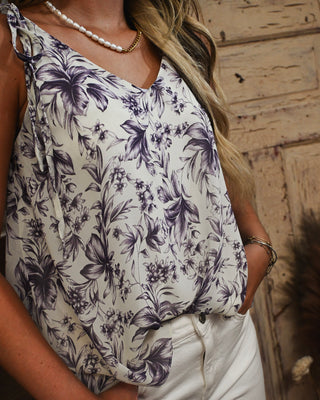 Lakeside Style Tank Top, Cream
