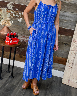 Liberty Belle Midi Dress, Blue