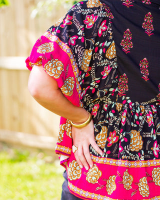 Magnolia Park Top, Black