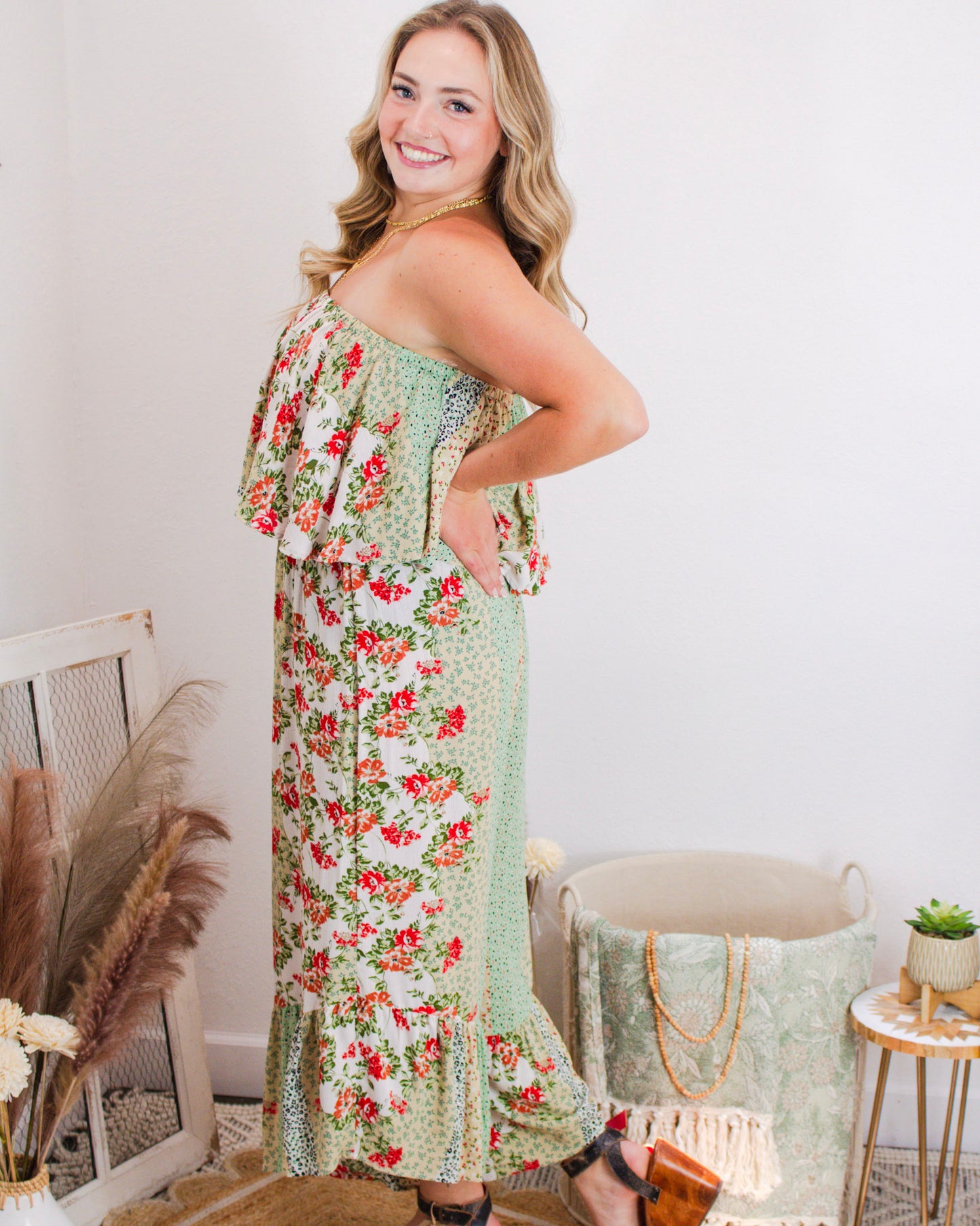 Meadow Muse Jumpsuit, Green