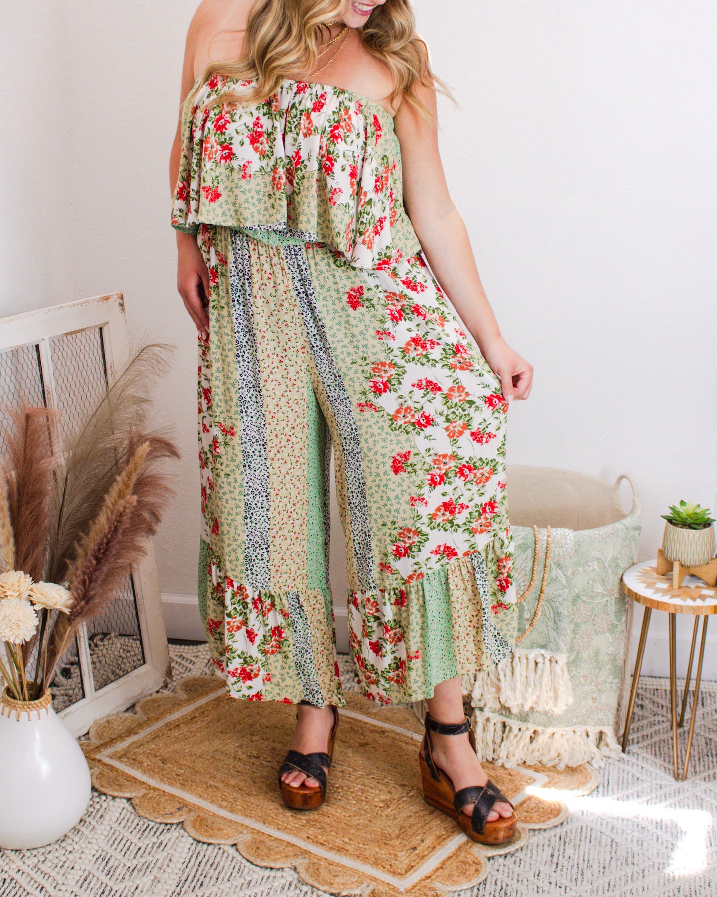 Meadow Muse Jumpsuit, Green