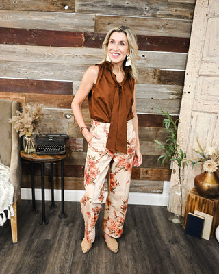 Meet Me In Autumn Top, Brown