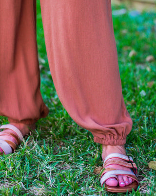 Modern Look Jumpsuit, Rust