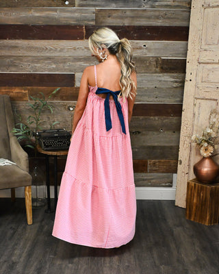 Picnic Princess Maxi Dress, Red