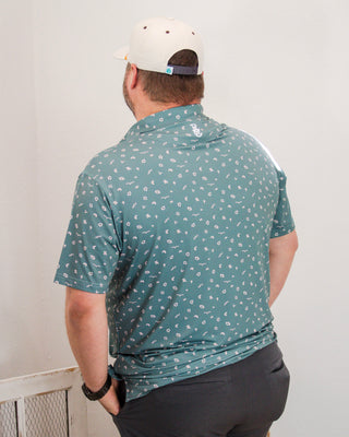 Raised By Coyotes Branding Season Polo, Green