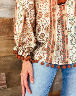 Rust & Honey Top, Tan