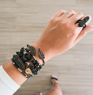 Bangle Collection - Black Magna Raven Ring