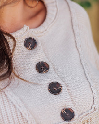 Seasonal Staple Ribbed Sweater, Cream