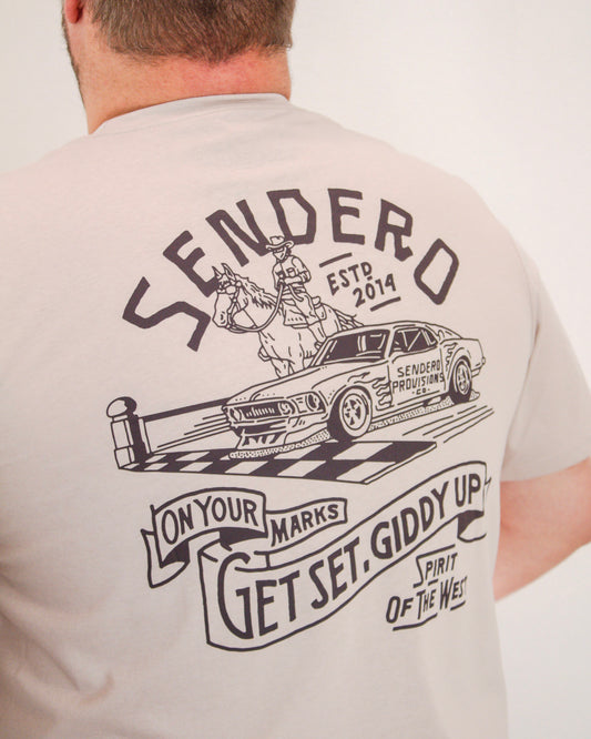 Sendero Giddy Up Graphic Tee, Sand