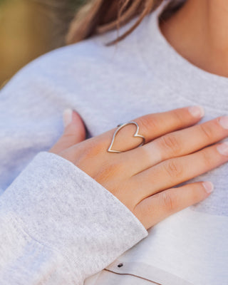 Silver Heart Ring