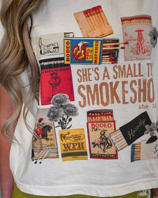 Small Town Girl Graphic Tank, Cream