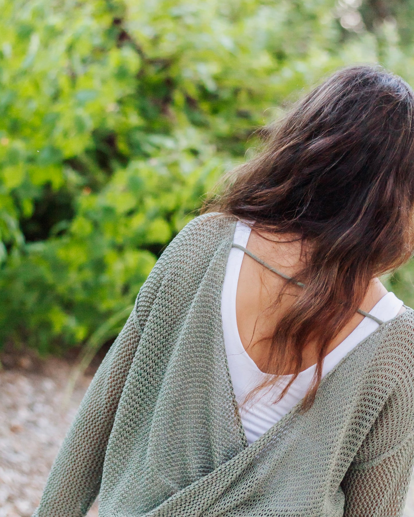Stargazer Open Knit Top, Olive