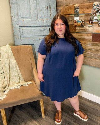 Sweetest Style Mini Dress, Navy