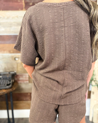 Take It Easy Knit Set, Brown