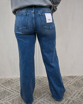 The Cruz MR Wide Leg Jean, Medium Vervet