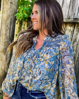 The Eloise Blouse, Blue