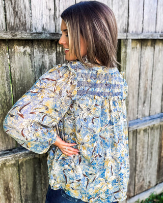 The Eloise Blouse, Blue