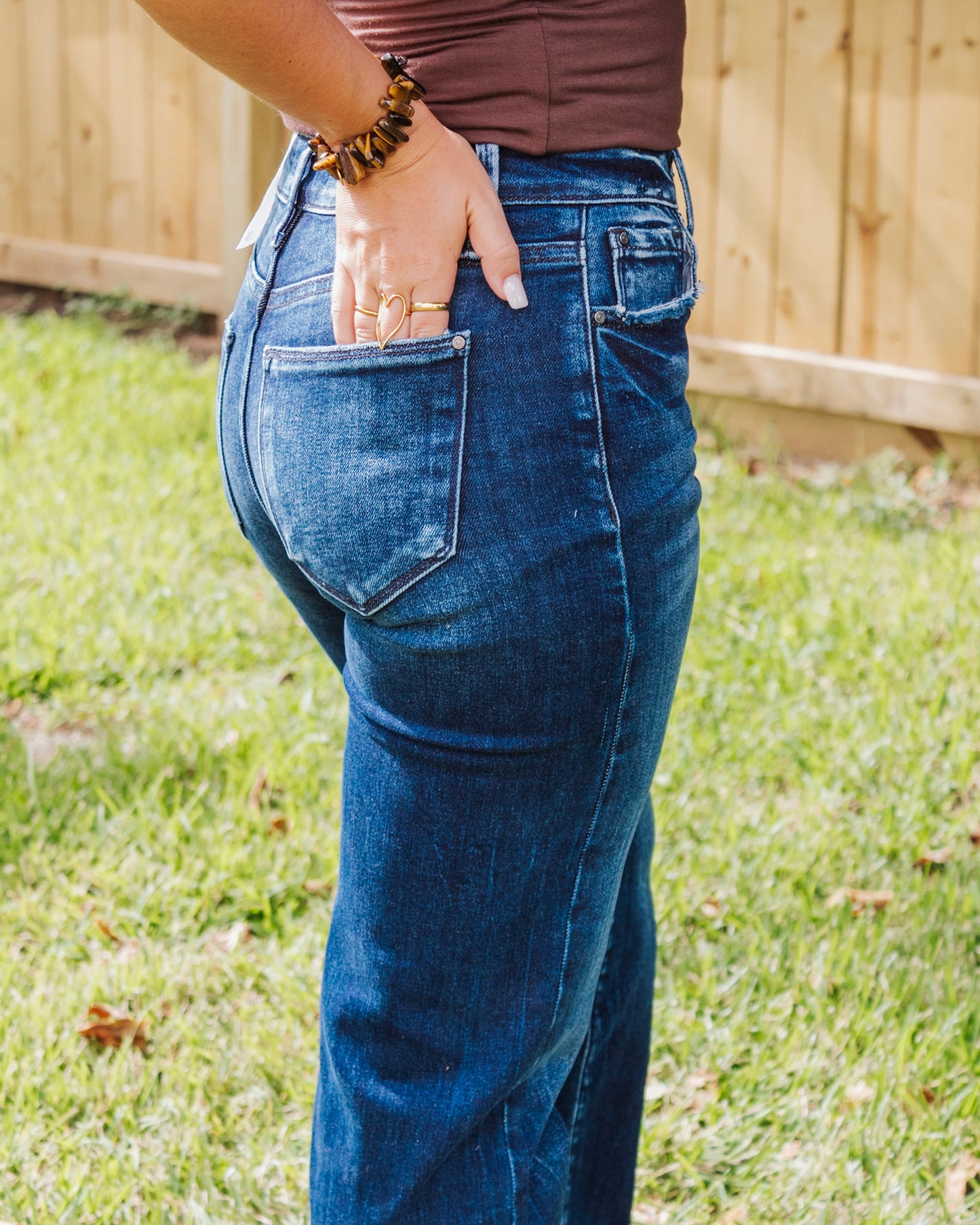 The Keighton HR Straight Jean, Dark