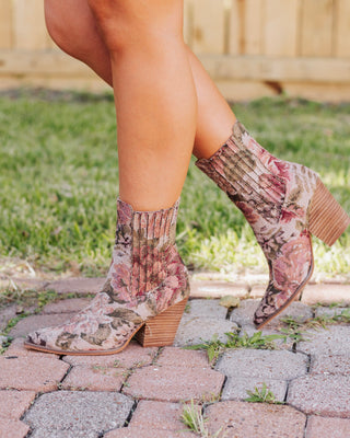 The Lydia Western Booties, Multi