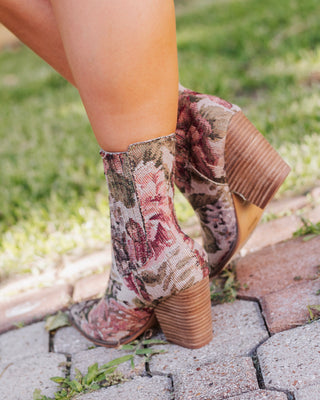 The Lydia Western Booties, Multi