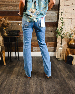 The Reagan HR Straight Jeans, Medium Risen