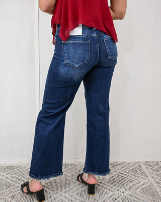 The Tucker HR Straight Jean, Dark Petra